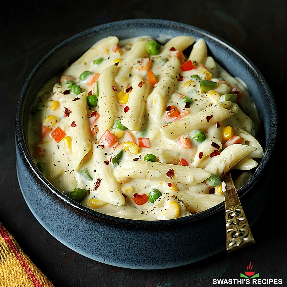 Creamy penne pasta